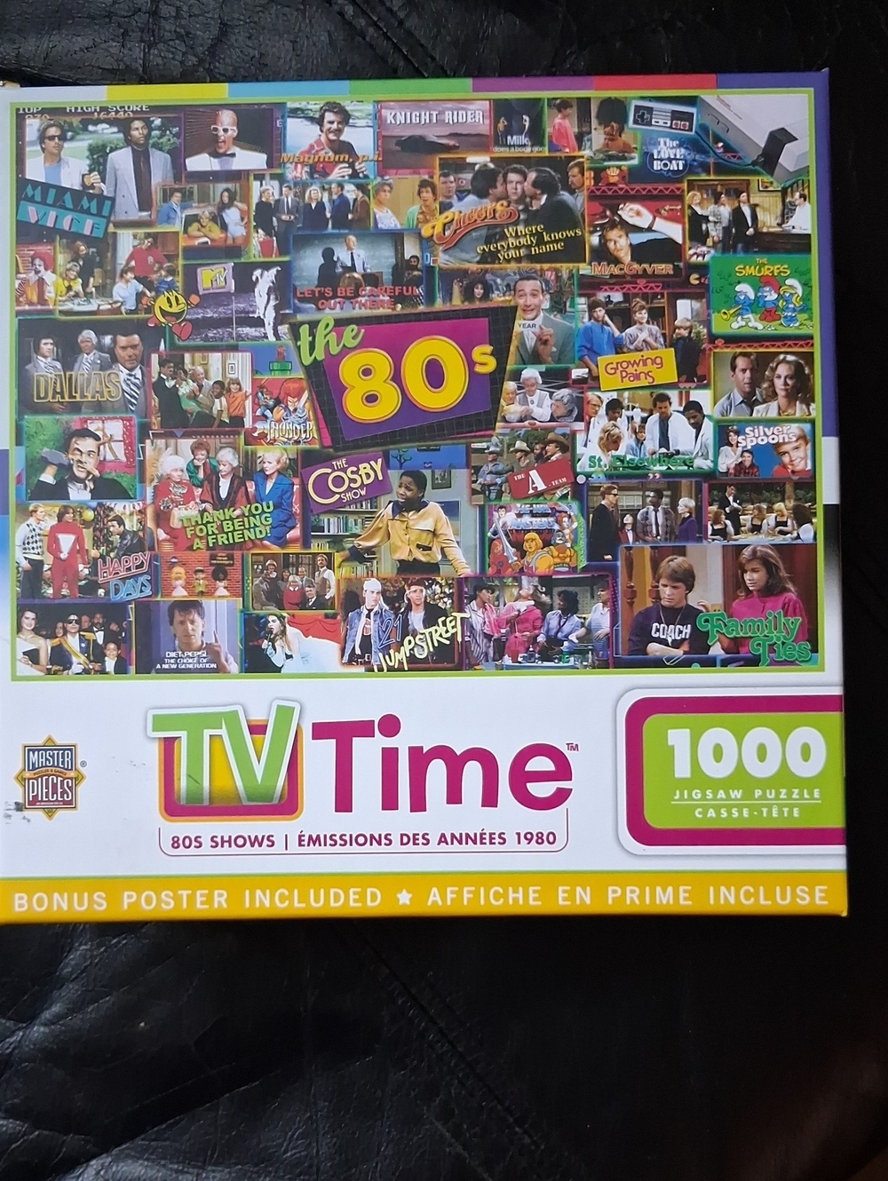TV Time 80s Shows 1000-Piece Jigsaw Puzzle - Multicolor
